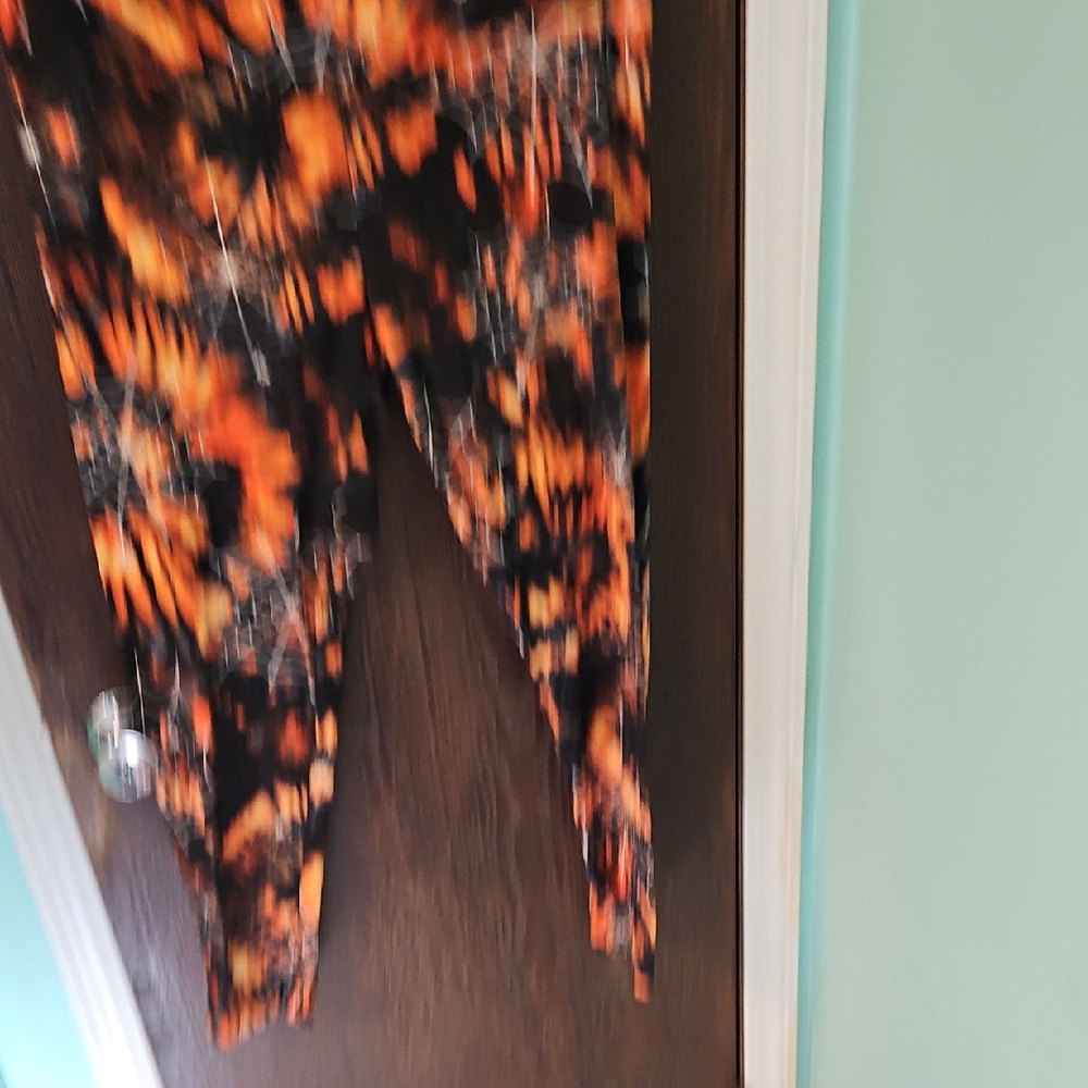 Vibrant Tie-Dye Leggings With Spider Webs